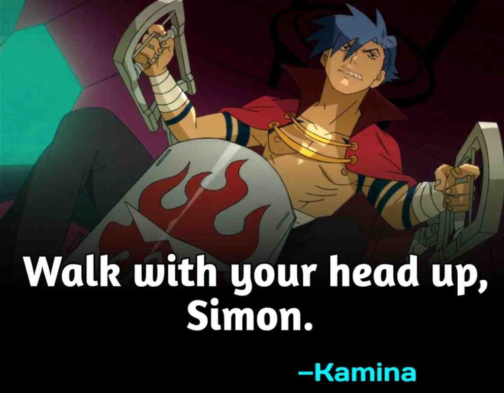 Kamina's quotes to Simon 
