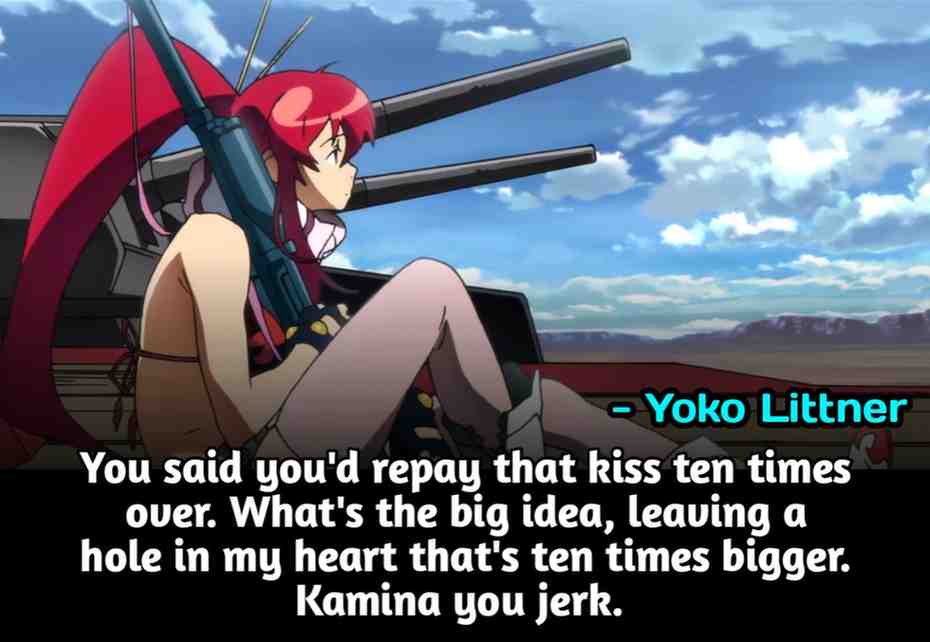 Sad Yoko quote about Kamina