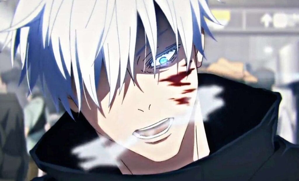 Satoru Gojo heavily breathing scene
