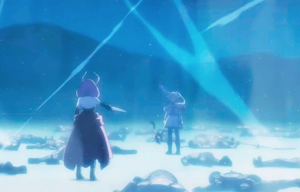 Frieren Vs. Aura fight