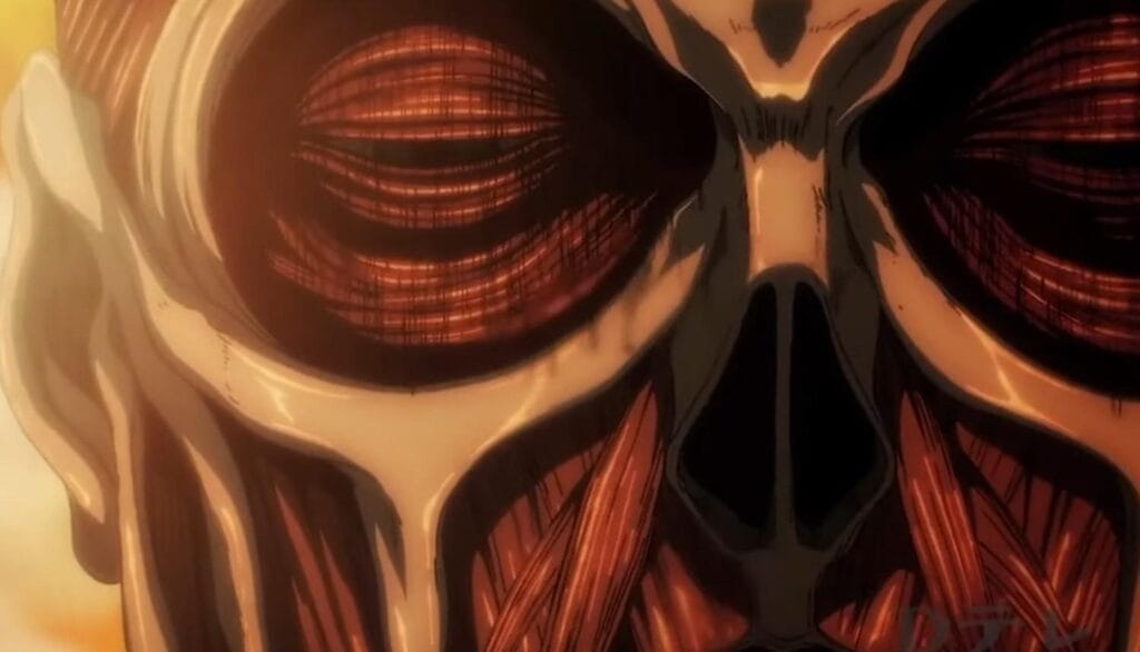 The colossal titans from AOT