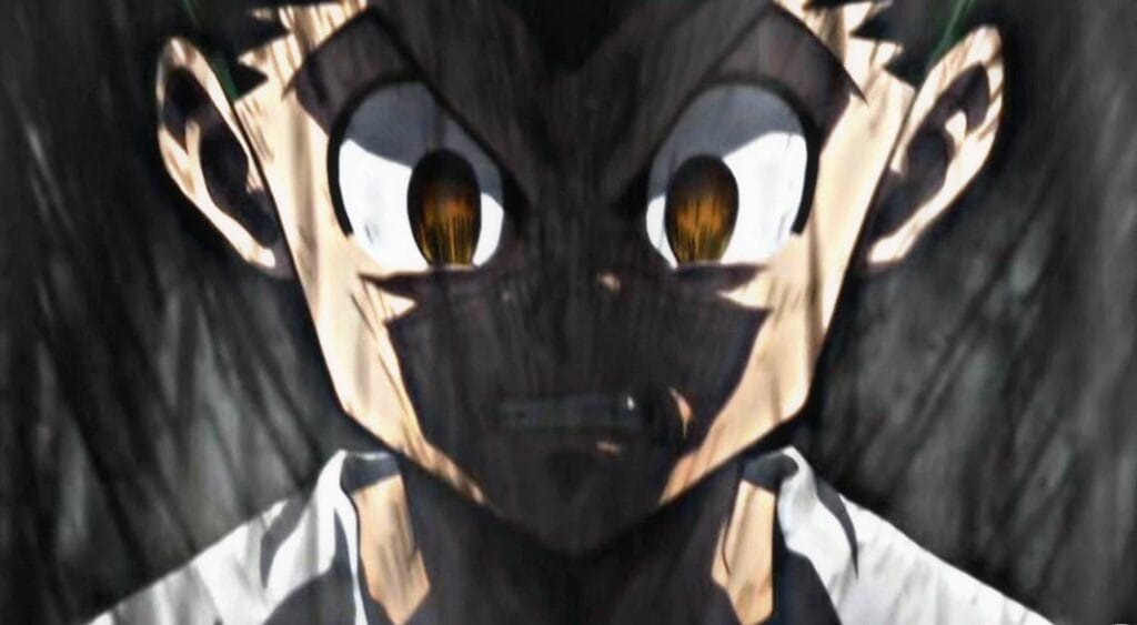 Gon Freecss goes through the dark transformation