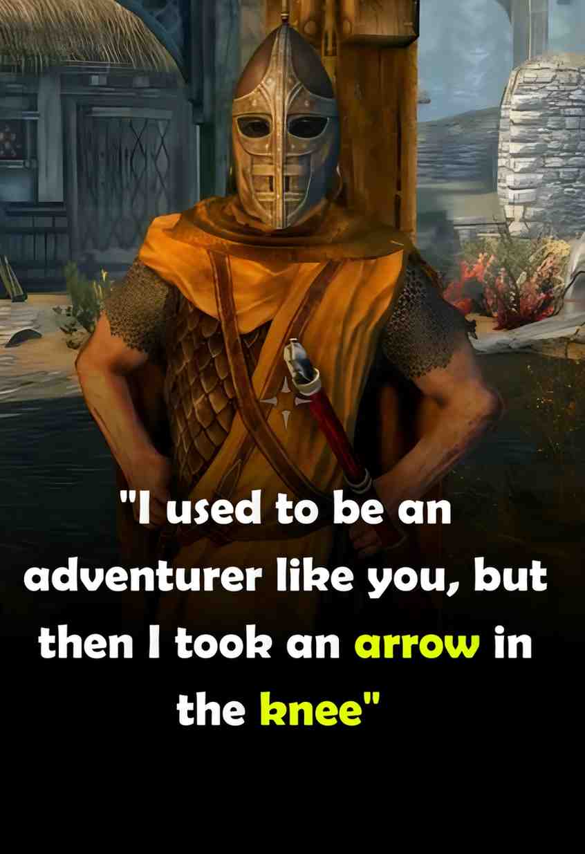 Elder Scrolls Skyrim quotes from the guards